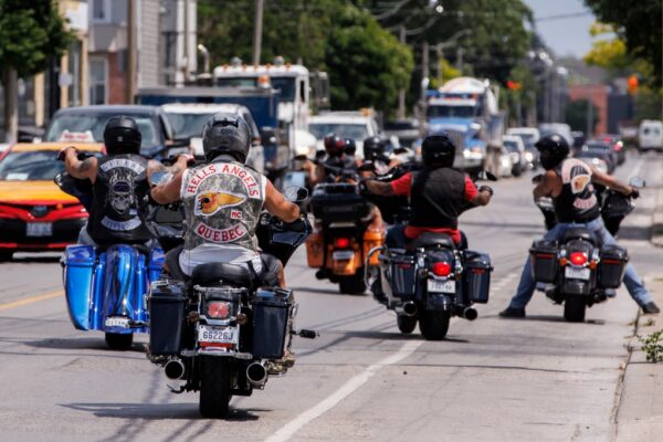 This is what the huge, unsanctioned Hells Angels gathering looked like ...